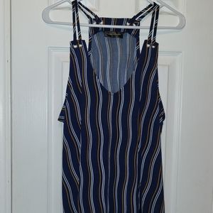 Flowy and dressy blue tank top NWOT